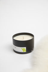 green elephant tin candle