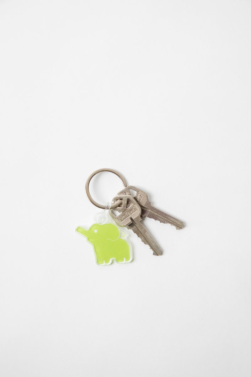 green elephant key chain